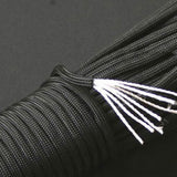 Nylon Parachute Cord Braid Nylon Rope Nylon Twine Rope Cord for Crafts Tie- Downs Camping 4.0mm x 15m 0.4X0.4 Black - Extra Image