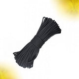 Nylon Parachute Cord Braid Nylon Rope Nylon Twine Rope Cord for Crafts Tie- Downs Camping 4.0mm x 15m 0.4X0.4 Black - Extra Image
