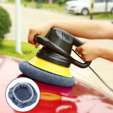 5 PCS Car Polishing Waxing Coral Fleece Bonnets Pads - 9-10 inch (Grey) Grey