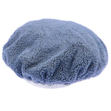 5 PCS Car Polishing Waxing Coral Fleece Bonnets Pads - 9-10 inch (Grey) Grey