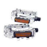 Worgeous 1 Pair of Silver Aluminum Alloy Mountain Bike Pedals with Anti slip Spikes