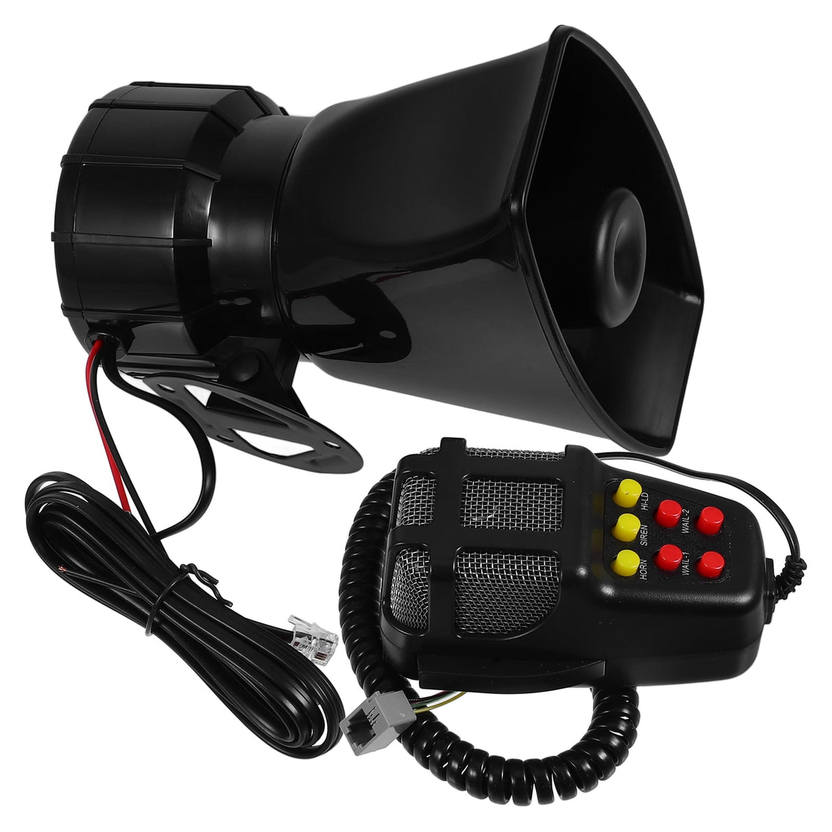 Horn Sounds Maker With 7 Sounds Black 1Pcs 7 Sounds Black