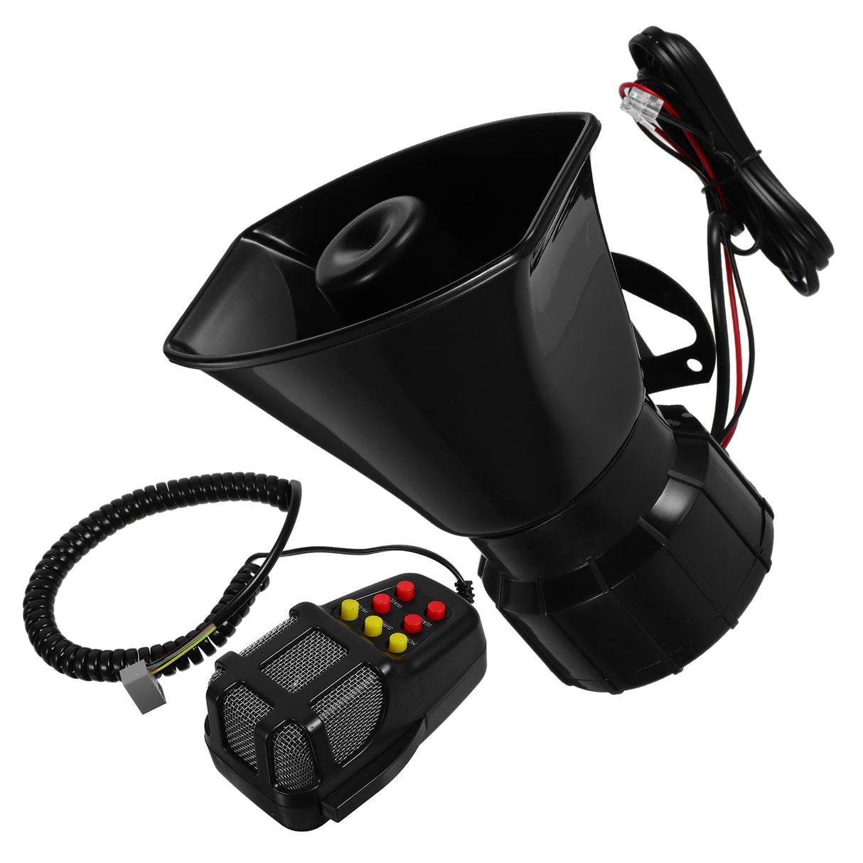 Horn Sounds Maker With 7 Sounds Black 1Pcs 7 Sounds Black