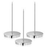 Restaurant Bill Holder Metal 3Pcs 5.5x2.8x0.3Inch Busy Environments Silver