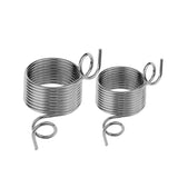 2 Pcs DIY Yarn Strand Guide Metal Yarn Threader Finger Ring Wool Thread Thimble Knitting Sewing Accessories Wool Weaving Tool (Large and Small Style) 1.9X1.1X1.1cm Silver