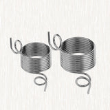 2 Pcs DIY Yarn Strand Guide Metal Yarn Threader Finger Ring Wool Thread Thimble Knitting Sewing Accessories Wool Weaving Tool (Large and Small Style) 1.9X1.1X1.1cm Silver