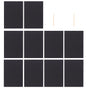 2 Pack of 10pcs Scratch Paper Scratching Drawing Paper Black Scratch Crafts Notes Boards Scratch Supplies 30X21cm Black