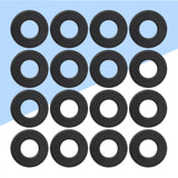 Foosball Tables Equipment 16Pcs 0.66In Black PVC Foosball Table Parts