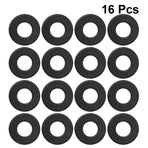 Foosball Tables Equipment 16Pcs 0.66In Black PVC Foosball Table Parts