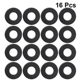 Foosball Tables Equipment 16Pcs 0.66In Black PVC Foosball Table Parts - Side View