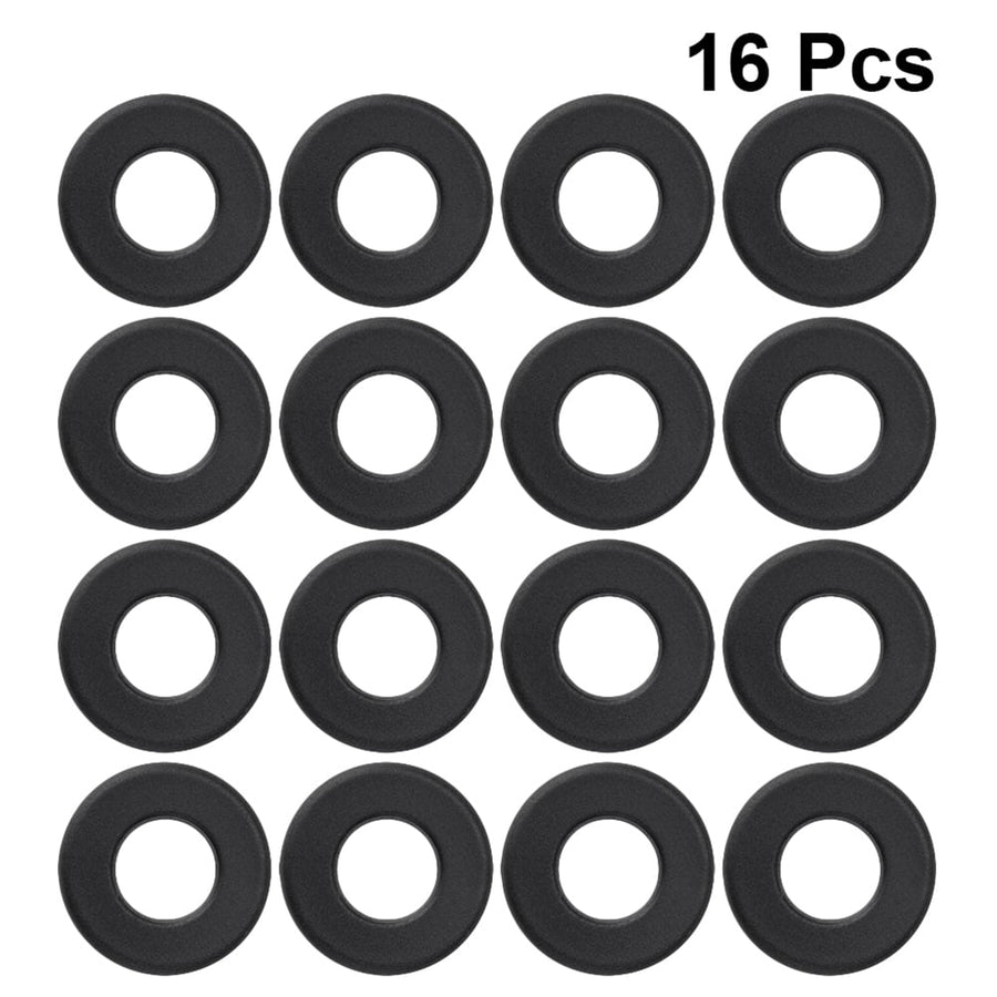 Foosball Tables Equipment 16Pcs 0.66In Black PVC Foosball Table Parts