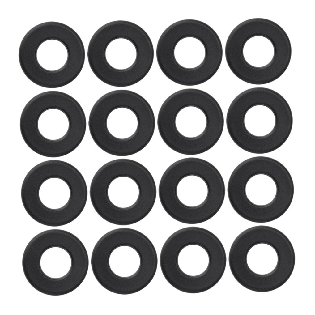 Foosball Tables Equipment 16Pcs 0.66In Black PVC Foosball Table Parts