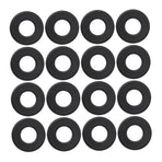 Foosball Tables Equipment 16Pcs 0.66In Black PVC Foosball Table Parts