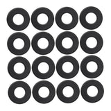 Foosball Tables Equipment 16Pcs 0.66In Black PVC Foosball Table Parts - Top-Down View