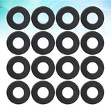 Foosball Tables Equipment 16Pcs 0.66In Black PVC Foosball Table Parts - Rear View