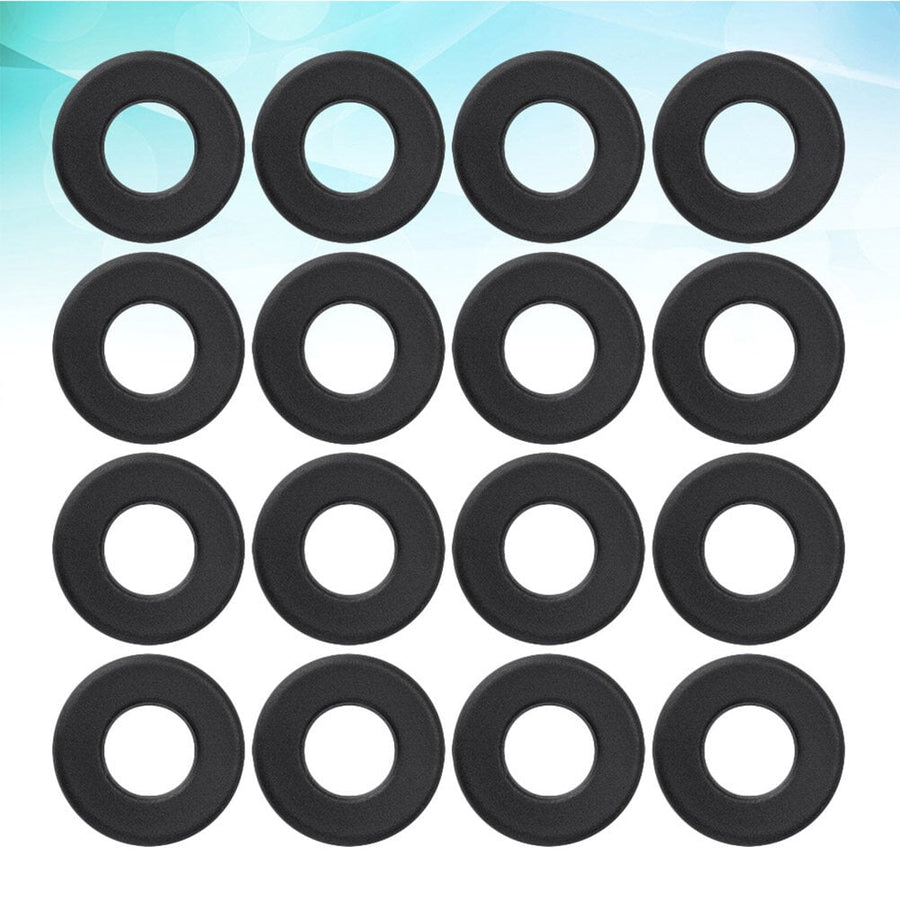 Foosball Tables Equipment 16Pcs 0.66In Black PVC Foosball Table Parts