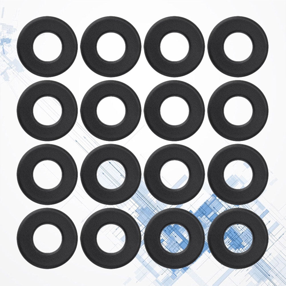 Foosball Tables Equipment 16Pcs 0.66In Black PVC Foosball Table Parts