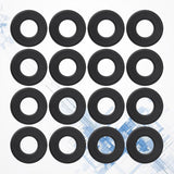 Foosball Tables Equipment 16Pcs 0.66In Black PVC Foosball Table Parts