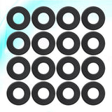 Foosball Tables Equipment 16Pcs 0.66In Black PVC Foosball Table Parts
