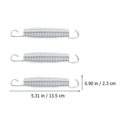 Worgeous 10 Pcs Trampoline Spring Parts Trampolines Rebounder Fitness Silver