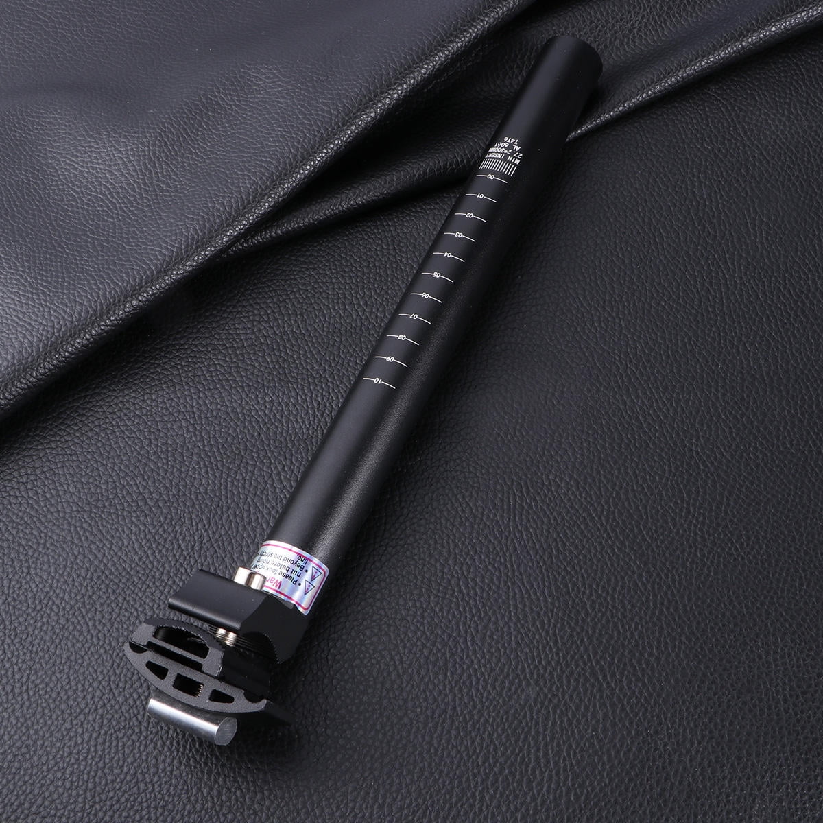 Worgeous 30.8mm Aluminum Alloy Seatpost Mountain Bike Bike Seat Tube Seat Post for Most Road Bike Downhill Bike Track Bike Fixed Gear (Black)