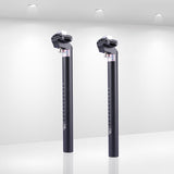 Worgeous 30.8mm Aluminum Alloy Seatpost Mountain Bike Bike Seat Tube Seat Post for Most Road Bike Downhill Bike Track Bike Fixed Gear (Black)