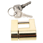 High Security Padlock Zinc Alloy Golden 1Pack For Hitch Security