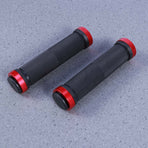 Worgeous Mountain Bike Double Lock Aluminum Alloy Handlebar Grips Antiskid Set Red