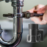 Worgeous Garden Hose Shut Off Valve 3/4 Inch ABS Black for Durable Use and Easy Installation