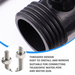Worgeous Garden Hose Shut Off Valve 3/4 Inch ABS Black for Durable Use and Easy Installation