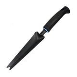 Worgeous Handy Weeder Puller with Stainless Steel Forked Tip for Gardening Ergonomic Wood Handle with Hole Black 2 Pronged