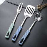 Kitchen Utensils Stainless Steel Cooking Tools Heat Resistant Kitchen Gadgets Dishwasher Safe 34.50X3.50X2.00CM Silver