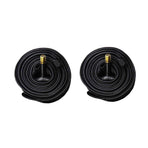Worgeous Black Rubber Tube for Cycling Use Made from Butyl Material 2pcs 26x1.5