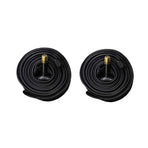 Worgeous Black Rubber Tube for Cycling Use Made from Butyl Material 2pcs 26x1.5