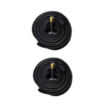 Worgeous Black Rubber Tube for Cycling Use Made from Butyl Material 2pcs 26x1.5