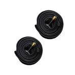 Worgeous Black Rubber Tube for Cycling Use Made from Butyl Material 2pcs 26x1.5