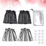 Car Window Shades Baby Car Window Sunshade Suction Cup Design 4Pcs Black Silver