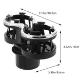Worgeous Car Cup Holder ABS Dual Hole Drink Holders Automotive Mount Beverage Mug Stand for Vehicle Truck Auto - Front View