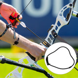 Resistance Bow Trainer Archery Band Rubber Black 1 Bow Training Equipment - Rear View