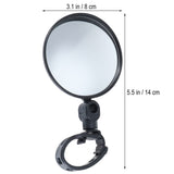 Worgeous Rearview Mirror Cycling Handlebar Mirrors Convex Handles Black