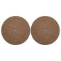 2Pcs Turntable Mat Cork Turntable Mat Cork Non-Slip Anti-Static Cork Mats Music Supply 29.70X29.70X0.10CM Brown