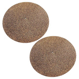 2Pcs Turntable Mat Cork Turntable Mat Cork Non-Slip Anti-Static Cork Mats Music Supply 29.70X29.70X0.10CM Brown
