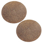2Pcs Turntable Mat Cork Turntable Mat Cork Non-Slip Anti-Static Cork Mats Music Supply 29.70X29.70X0.10CM Brown