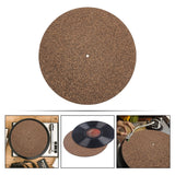 2Pcs Turntable Mat Cork Turntable Mat Cork Non-Slip Anti-Static Cork Mats Music Supply 29.70X29.70X0.10CM Brown - Extra Image