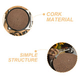 2Pcs Turntable Mat Cork Turntable Mat Cork Non-Slip Anti-Static Cork Mats Music Supply 29.70X29.70X0.10CM Brown