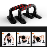 Worgeous 1 Pair Push-up Stands Bars for Building Muscle Exercises Abdomen Chest Push Ups Hand Grip Trainer Tool - 45-Degree Angle