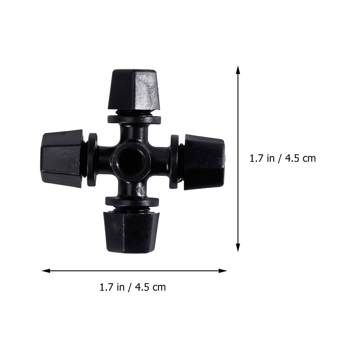Worgeous Drip Irrigation Nozzle for Garden Use Black Plastic 20 Pieces Miniature Sprinklers