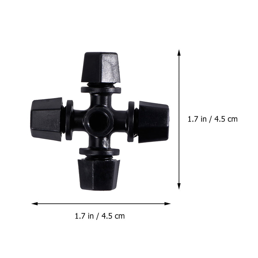 Worgeous Drip Irrigation Nozzle for Garden Use Black Plastic 20 Pieces Miniature Sprinklers