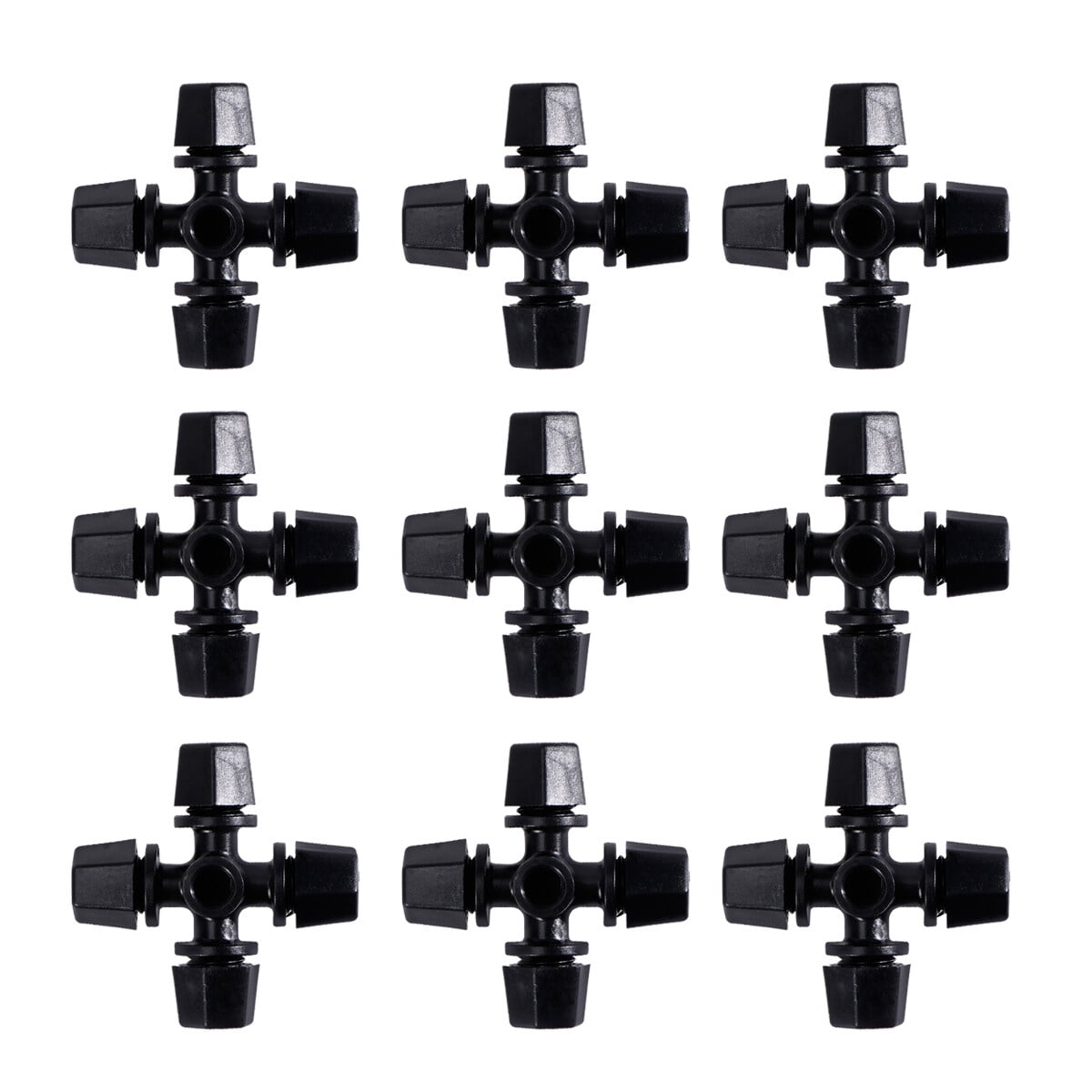 Worgeous Drip Irrigation Nozzle for Garden Use Black Plastic 20 Pieces Miniature Sprinklers