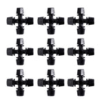 Worgeous Drip Irrigation Nozzle for Garden Use Black Plastic 20 Pieces Miniature Sprinklers